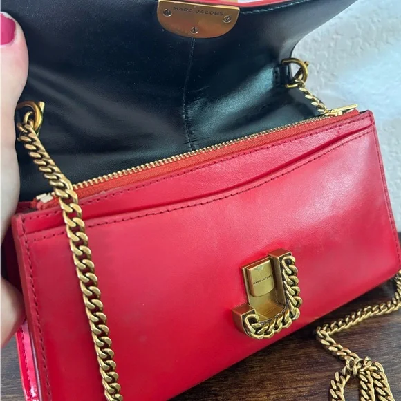 Marc Jacobs Red Leather Crossbody Bag - Picture 10 of 10